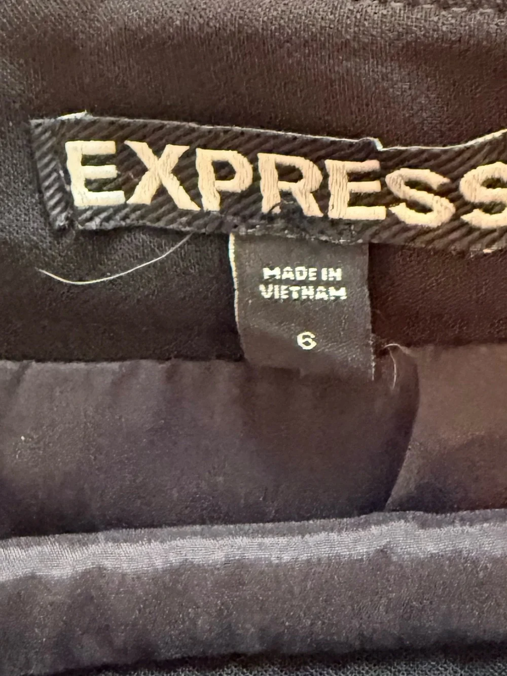 Express Y2K side buckle Mini black Skirt sz 6